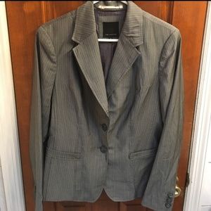 Grey pinstripe blazer